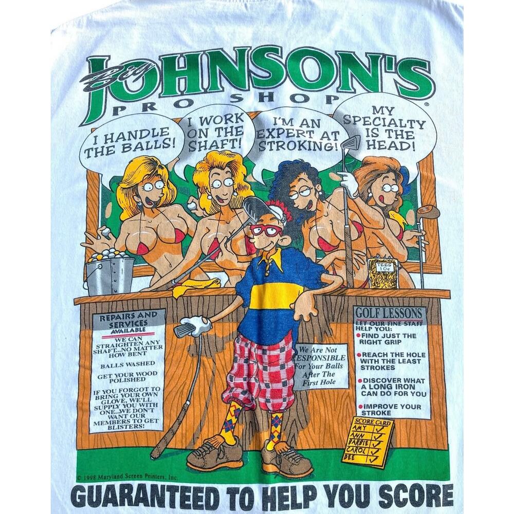 vtg Big johnson pro shop RARE tee